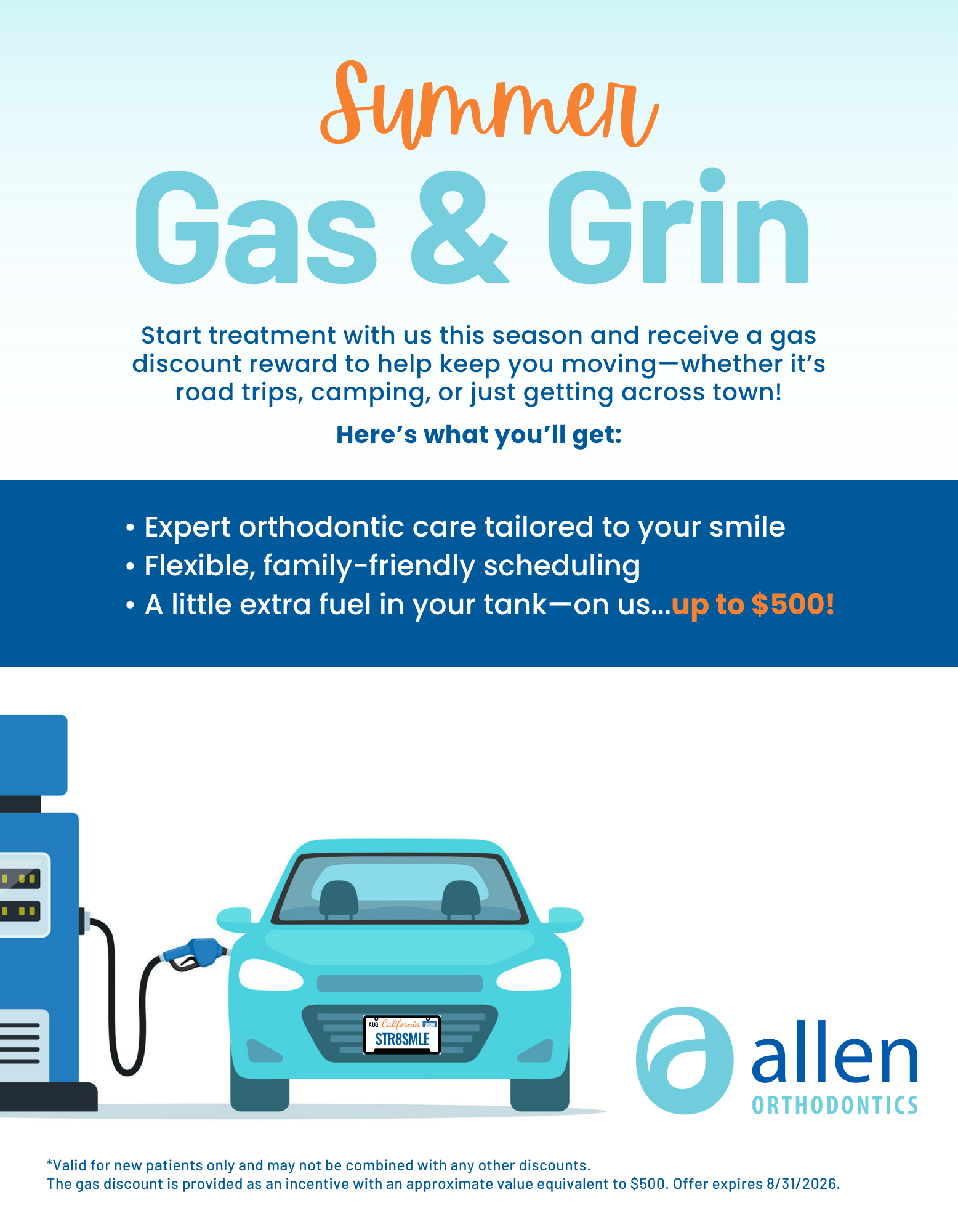 Summer Gas & Grin from Allen Orthodontics